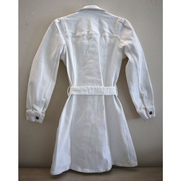 Rails Women's Sz Small Salt White Griffith Denim Mini Dress - Picture 2 of 8